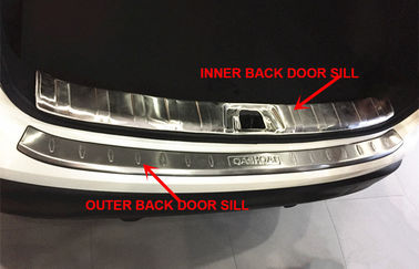China Sillones de puertas traseras de acero inoxidable para Nissan Qashqai 2014 2015 2016 Placa de deslizamiento proveedor