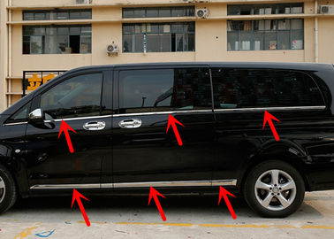 China Benz Vito 2016 piezas autos del ajuste del cuerpo, moldeado de la puerta lateral y biseles de la ventana proveedor
