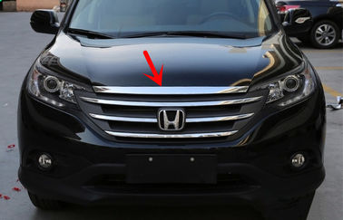 China Partes del cuerpo autos del ABS plástico para Honda CR-V 2012, tira de ajuste cromada del capo proveedor