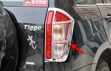 Un buen precio. Capa de faro de automóvil personalizado, Chery Tiggo 2012 Distribuidor de la lámpara de cola con borde de cromo en línea