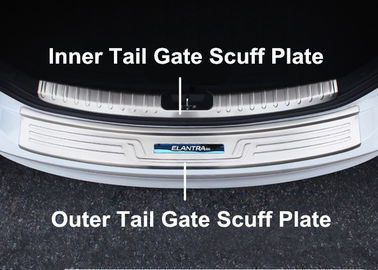 Un buen precio. Acero inoxidable Puertas iluminadas Puertas de cola Puerta de cola Placa de deslizamiento Para Hyundai Elantra 2016 Avante en línea