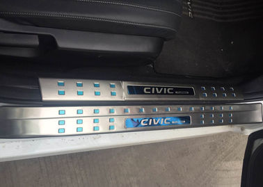 Un buen precio. S/S Auto Accesorios para HONDA CIVIC 2016, Puertas laterales iluminadas Sills Placa scuff en línea