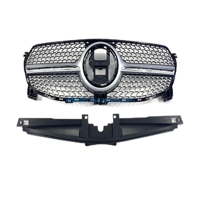 Grilla delantera ligera 1678882400 para Mercedes Benz W167 GL Clase 2012-2023 ABS negro A1678882400