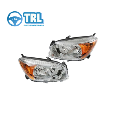 Un buen precio. 8113042300 Toyota Rav4 Lámpara del faro delantero cromada Tamaño original OEM 8113042420 en línea