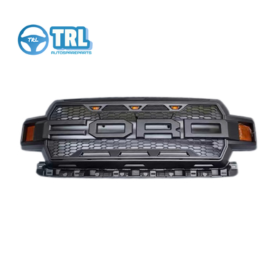 Un buen precio. 2019-23 Nueva Ford F150 estilo OE parrilla frontal con luz LED, negro, cromo en línea