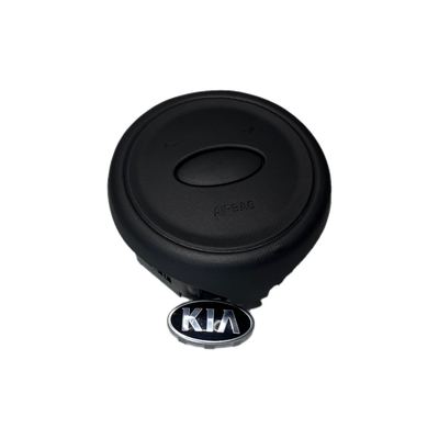 Un buen precio. Cubierta de bolso de aire para el conductor Kia Sportage Negro / Blanco / Cromo Para el Kia Sportage Característica de seguridad de primera categoría en línea