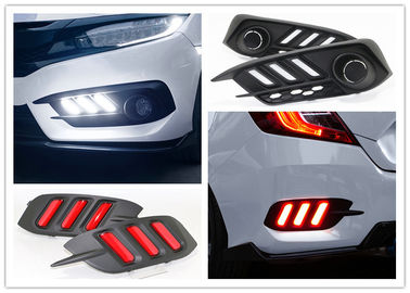 Un buen precio. Buen rendimiento LED luces diurnas de marcha lámparas de niebla y luces del parachoques trasero para Honda Civic nuevo 2016 2018 en línea